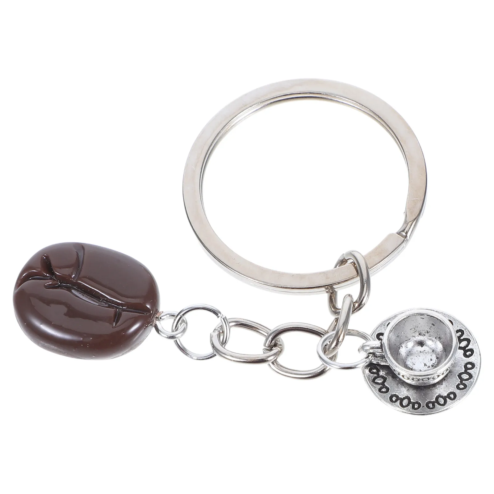 

Брелок для кофейной чашки, креативный кулон, очаровательный аксессуар для сумки, материал из цинкового сплава, смола, легкая прочная мини-кружка, тема в виде зерен