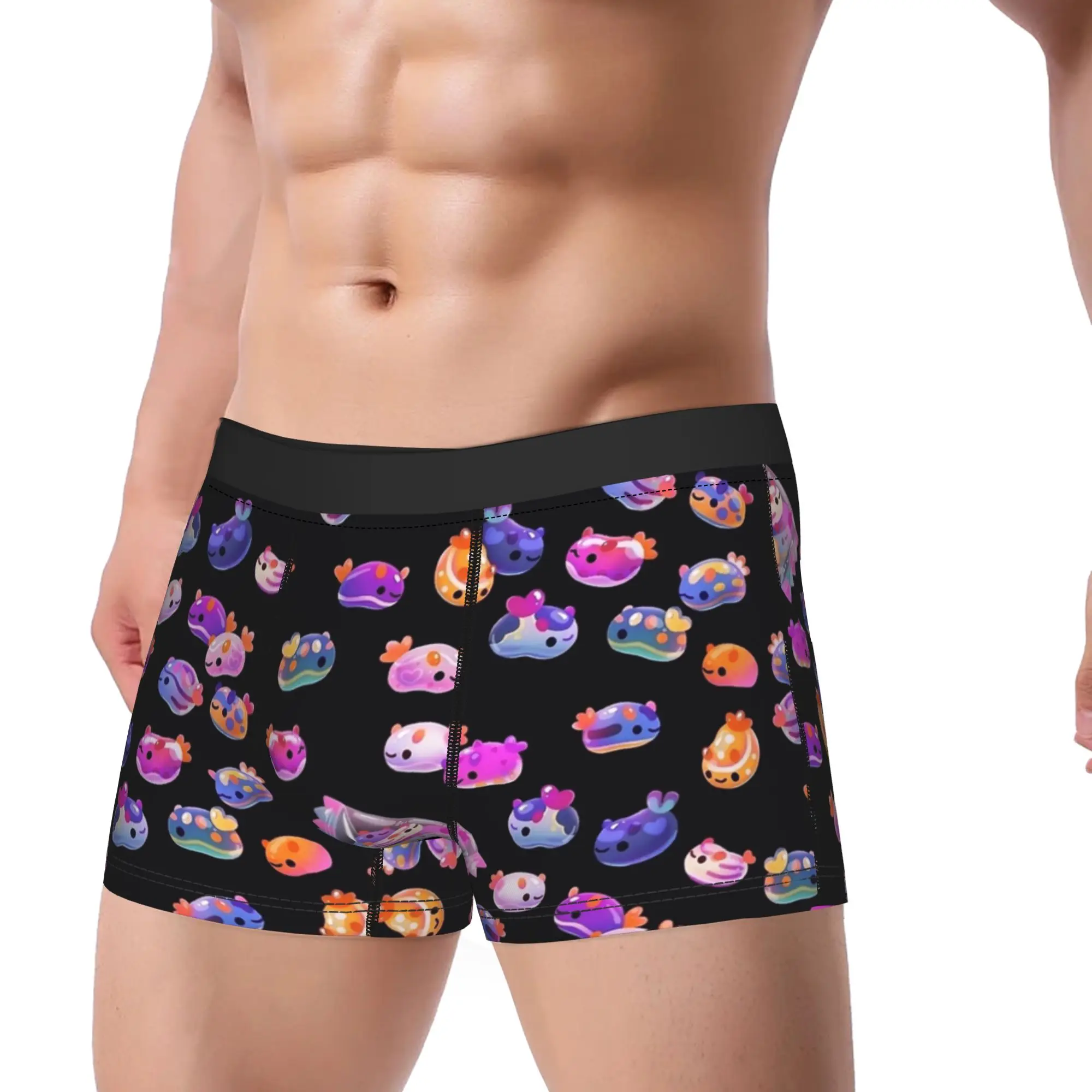 

Jelly Bean Sea Slug Underwear Man Boxer Brief Soft Trend Trunk Trenky Printing Plus Size Panties
