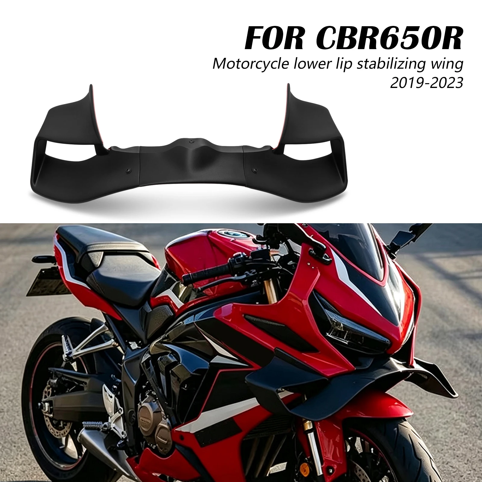For Honda CBR650R 2019-2023 CBR 650R 2022 Wind Wing Cover Cone Aerodynamics Fairing Winglets CBR 650 R Motorcycle Front Lip