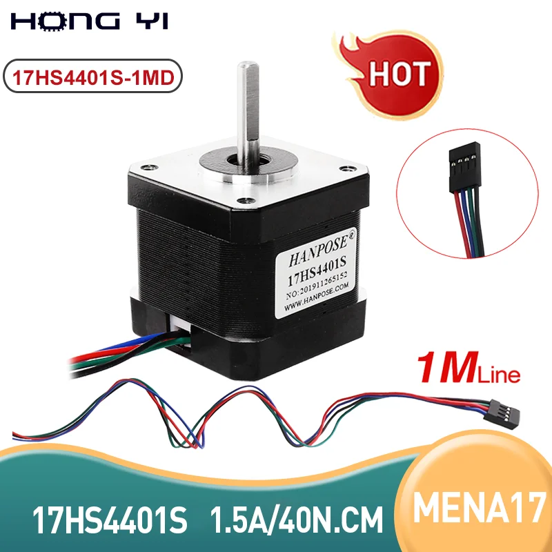 42BYGH Nema17 Step Motor 4-lead 17HS4401S-1MD 42X40mm  motor 1.7A  40N.CM Straight line for Motor in automatic feeder