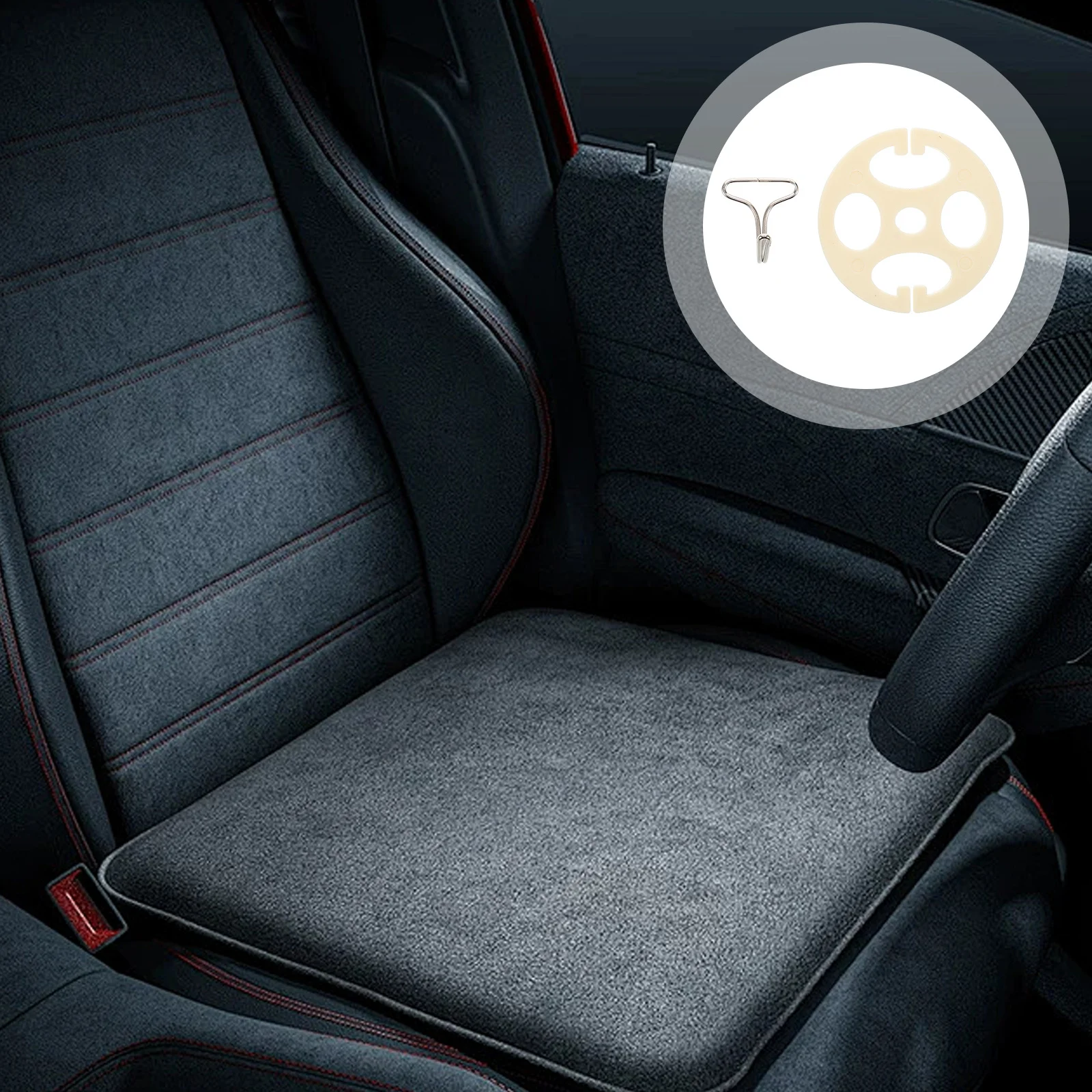 

6Set Metal Seat Seat Cover Plum Plate Durable Easy Install Multifunctional Universal Compatibility Fastener