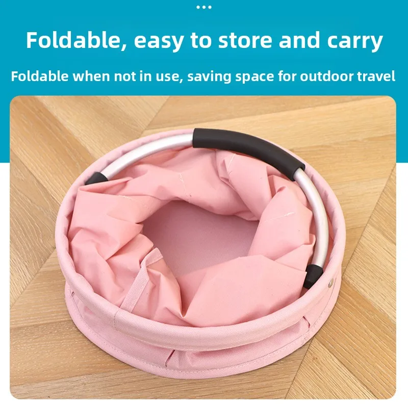 سلة نزهة للتخييم في الهواء الطلق، سلة شاطئ محمولة قابلة للطي، سلة حمام، سلة منزلية للأم والطفل #3