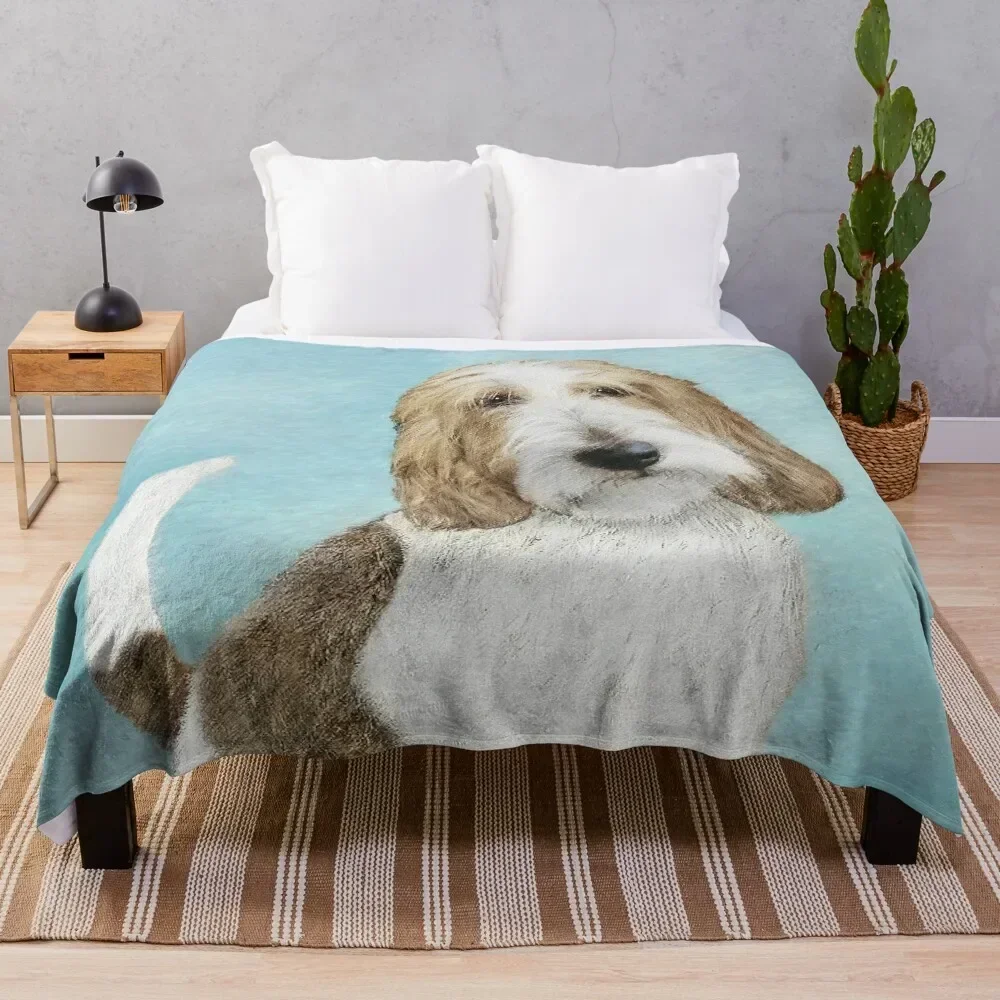 

Grand Basset Griffon Vendeen - Original Dog Art Throw Blanket No Pilling Soft Warm Blanket for Bed