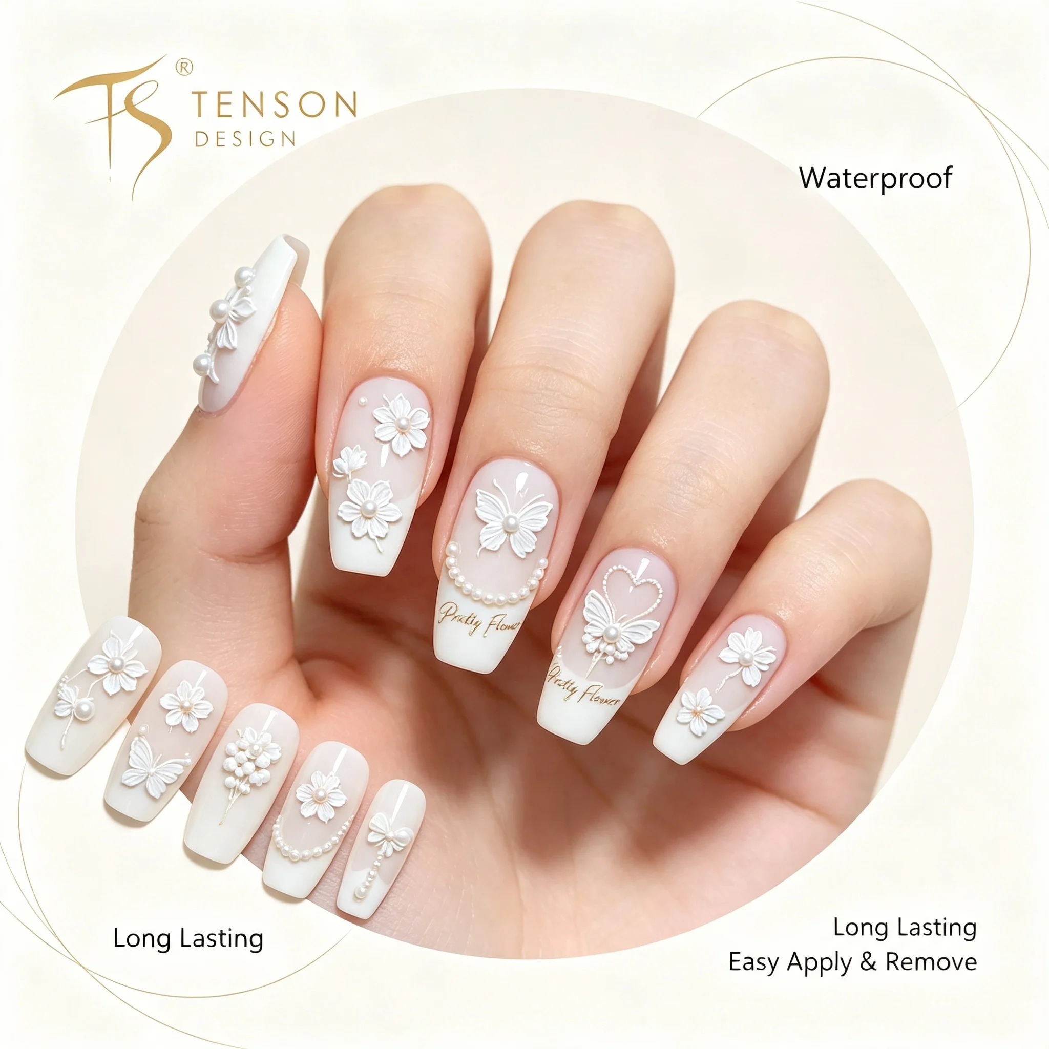 Nail Art Elegan - Новые 5D/3D рельефные наклейки для ногтей