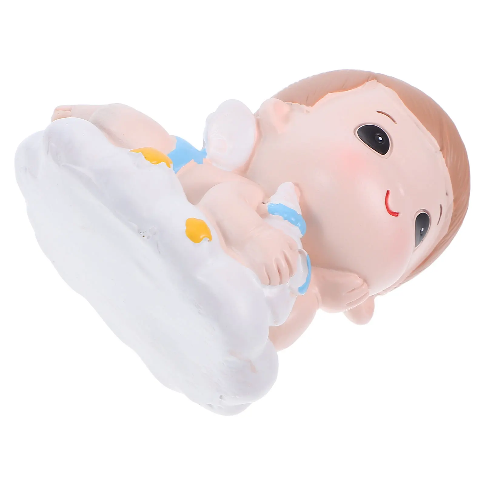 

Lovely Cartoon Cake Decoration Resin Birthday Party Cake Topper Desktop Ornament For Table Bookshelf Decor