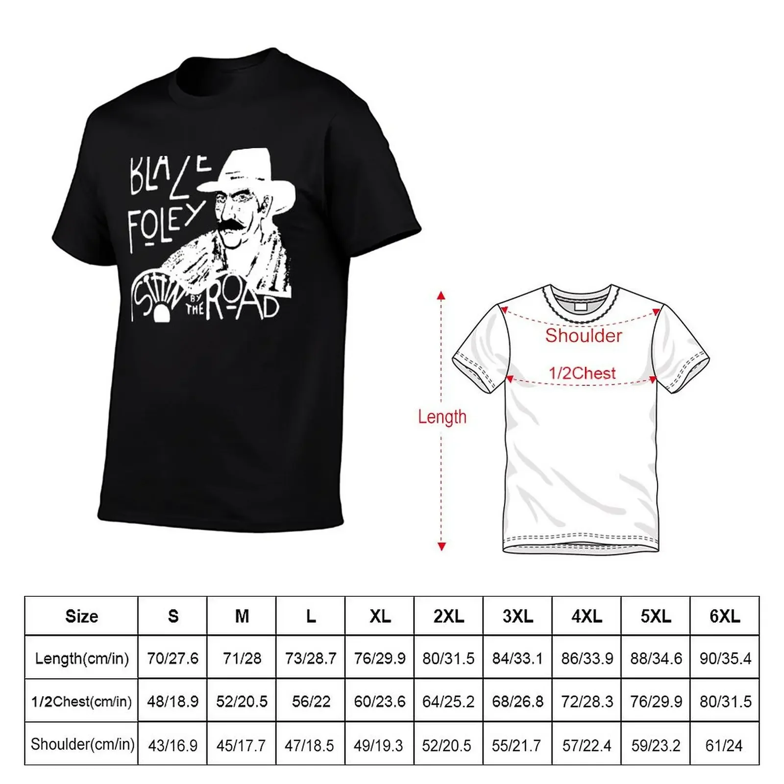 Blaze Foley - Sittin By The Road T-Shirt korean fashion shirts graphic tee anime stuff oversized graphic tee Men's t shirts