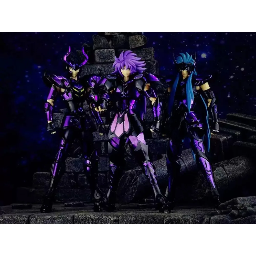 Em Estoque: Nova Figura de Ação Colecionável Saint Seiya Myth Cloth EX Specter Aquarius Camus com Efeito de Neve e Suporte para Figura