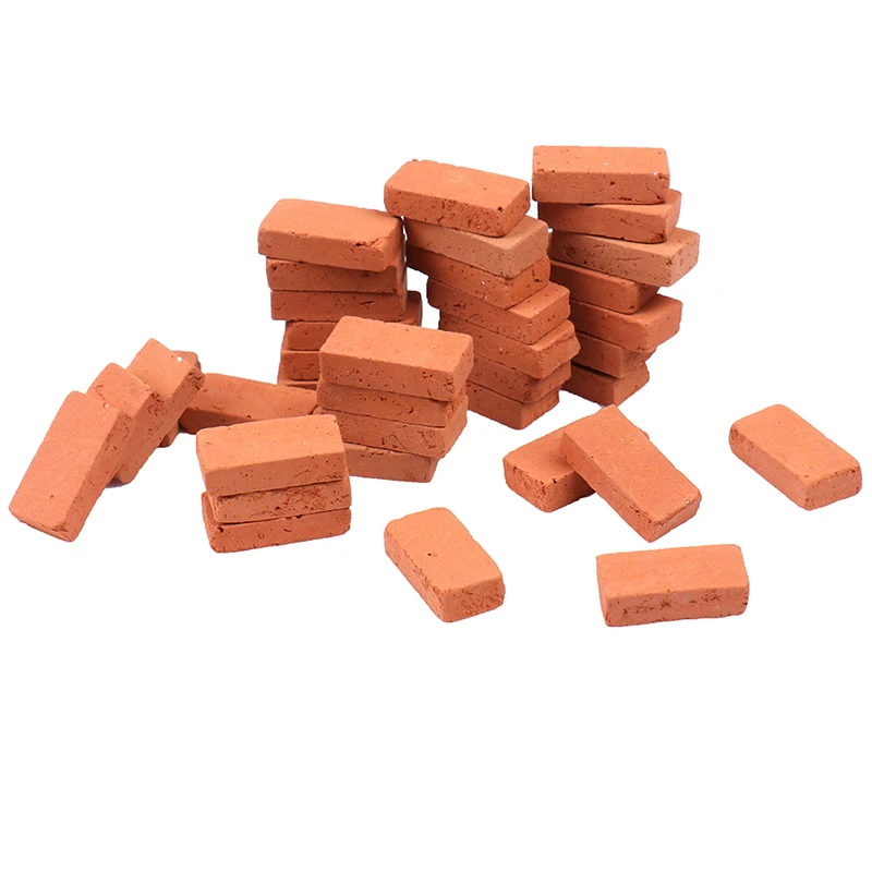 50pcs/set Sand Table Simulation Brick DIY Building Scenery Portable Miniature Durable Kids Decorative Toy Landscape Modelling