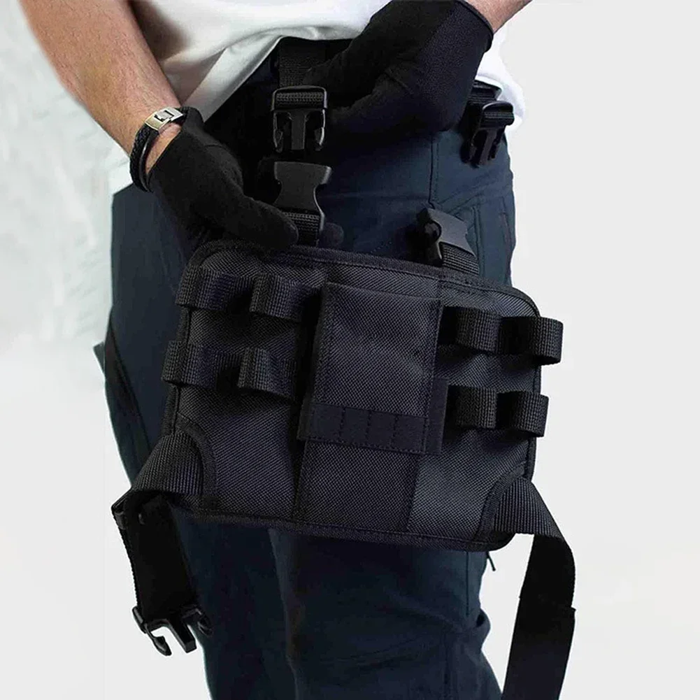 Leg Tool Bag Electrician Tool Bag At Home Double Canvas Reinforcement Multiple Tool Loops Practical Tool Storage