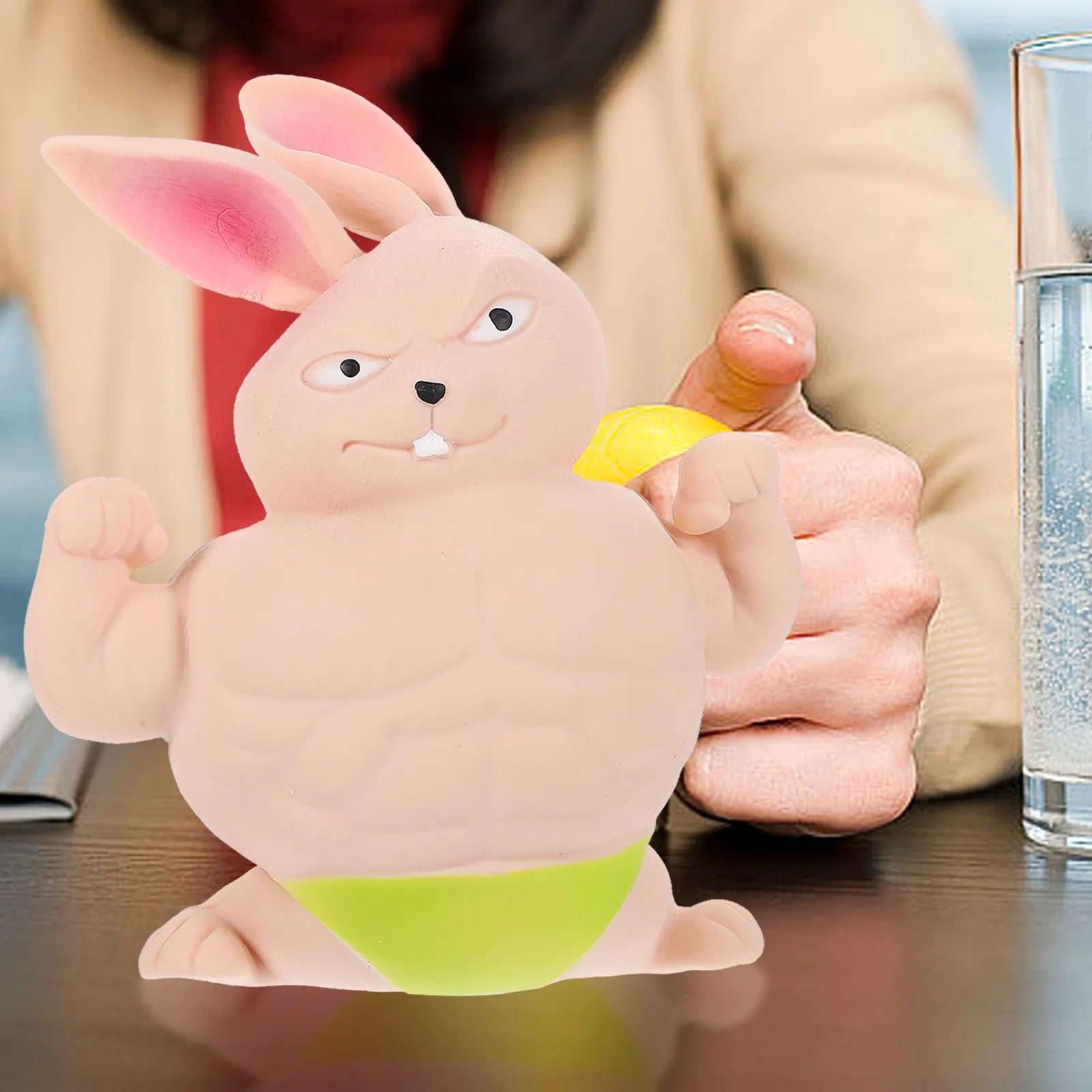 tpr-stretchy-squeeze-for-stress-relief-funny-animal-decompression-plaything-soft-compact-bunny-shape-sensory