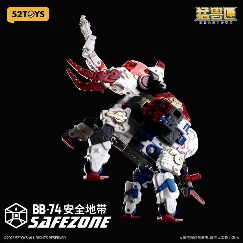 52toys Beast Box Series Safe Zone Mammoth 2.0 Transforming Mecha Action Figure Trendy Robot Toy for Games Birthday Gift