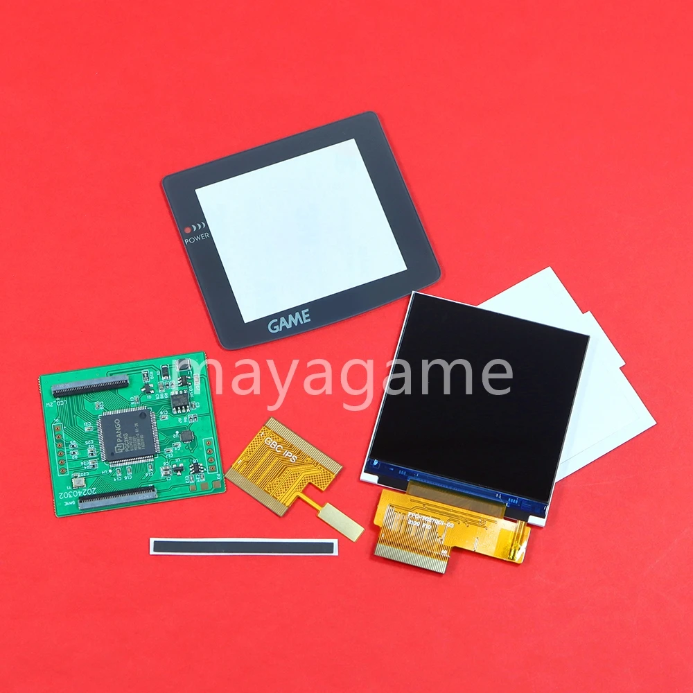 مجموعة واحدة لجهاز نينتندو جيم بوي كولور GBC لـ GBC V4.0 سهلة التركيب شاشة LCD عالية السطوع IPS مقاس 2.6 بوصة