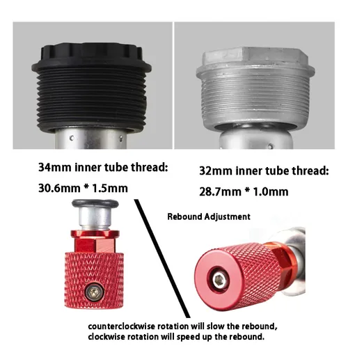 Imagen 2 del producto Bolany-bomba de aceite para horquilla de bicicleta de montaña, 26/27,5/29 pulgadas, barra hidráulica de aire individual Universal, piezas de repuesto de freno de Control de hombro/línea