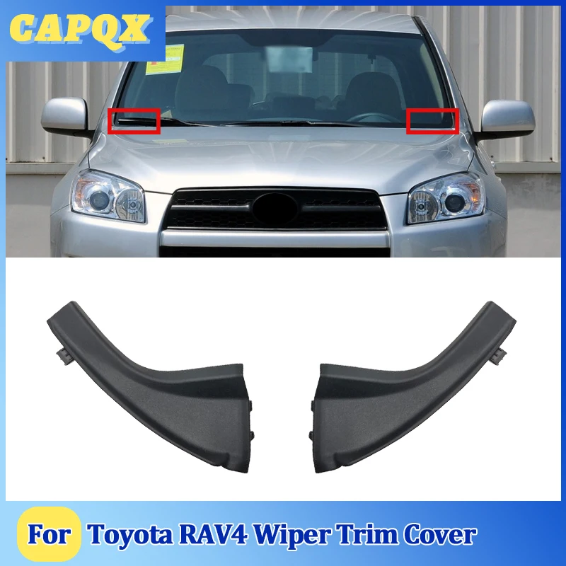 For Toyota RAV4 2009 10 11 12 13 Front Wiper Trim Cover Windshield Wrap Corner Fender Grille Water Deflector Plate