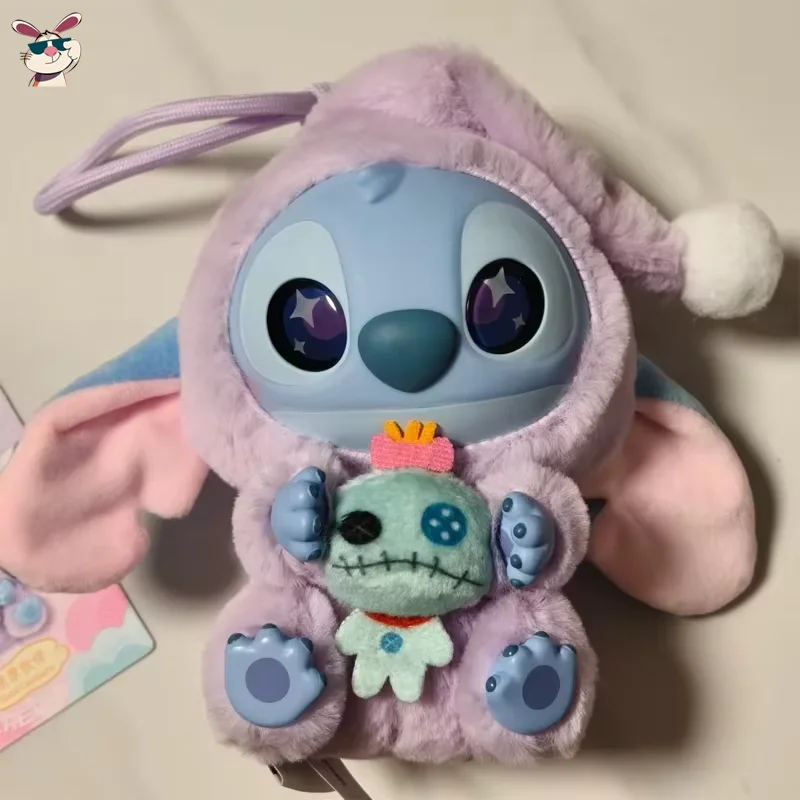 

Original Disney Stitch Eat Something Before Sleep Vinyl Plush Blind Box Bag Pendant Decoration Surprise Toy Gift For Girls