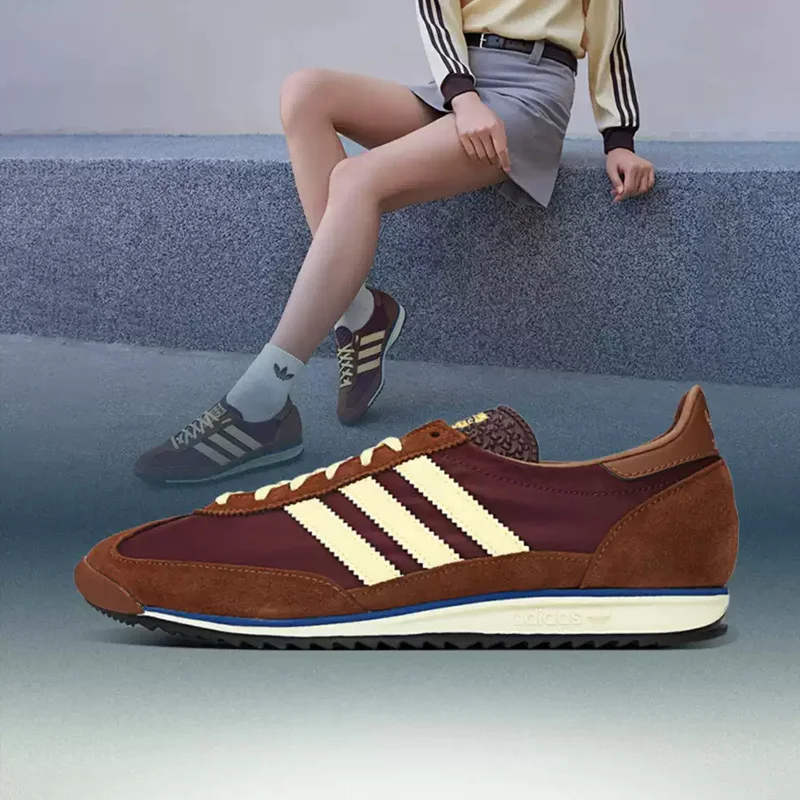 2026 Retro Adidas Trefoil Men Casual Sneakers Mix Suede Leather EVA Cushion Rubber Sole Classic Three Stripe Daily Walking Shoes