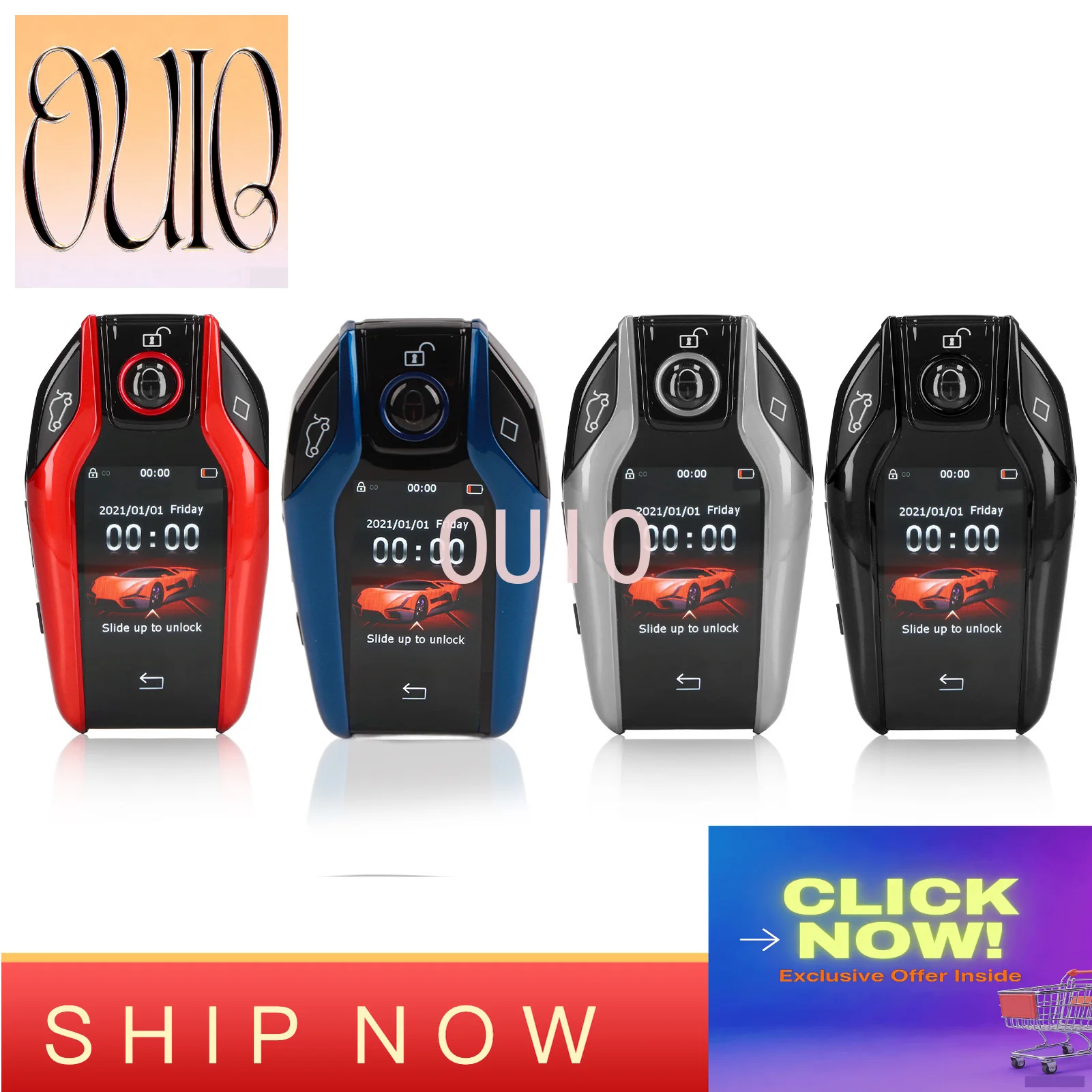LCD Smart Key Smart Key  TK800+ LCD  Smart Key Remote Keyless Entry for All Start Stop Engine Button