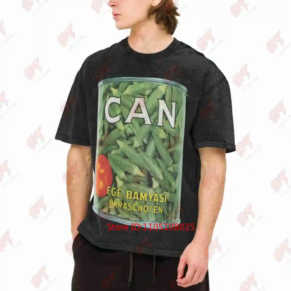 Can Ege Bamyasi Krautrock Prog Rock Faust Neu Vintage Washed Tee Pure Cotton T-Shirt