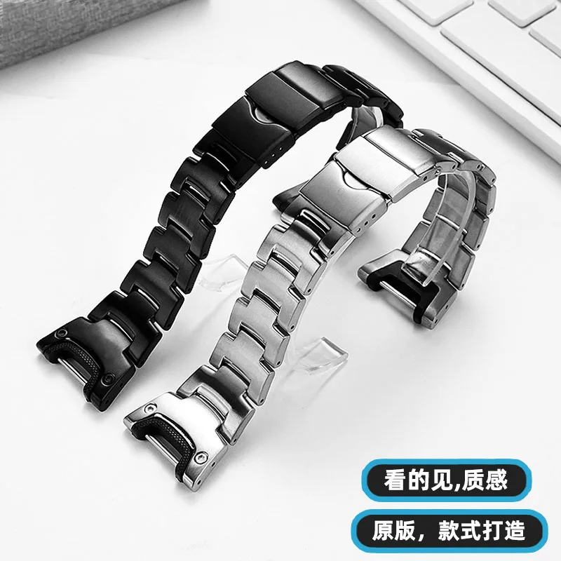 حزام سبائك التيتانيوم لسلسلة كاسيو PROTREK PRG-110Y/C/PRW-1300Y/PRG-130Y/PRW-1500Y ملحقات حزام الساعات من السيليكون الراتنج للرجال #6