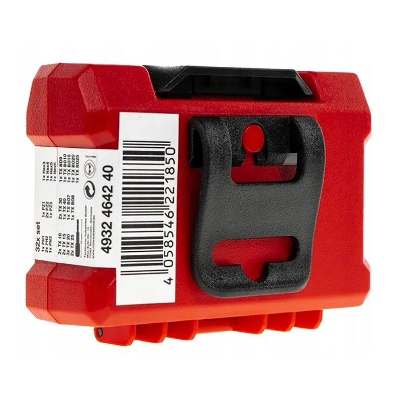 Milwaukee 4932464240 Shockwave 32PCS Impact Duty Bit Set di supporti esagonali Punta da trapano Durevole antiscivolo Antiruggine Accessori per utensili elettrici