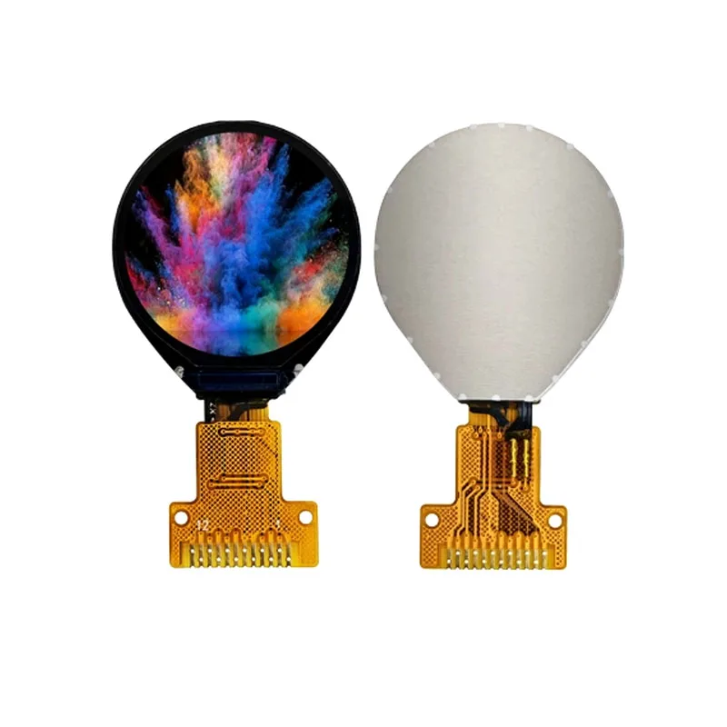 0.71 インチ丸型 TFT LCD ディスプレイ - GC9D01 ドライバー、160x160 解像度、SPI インターフェイス、フルカラー (円形スクリーン)