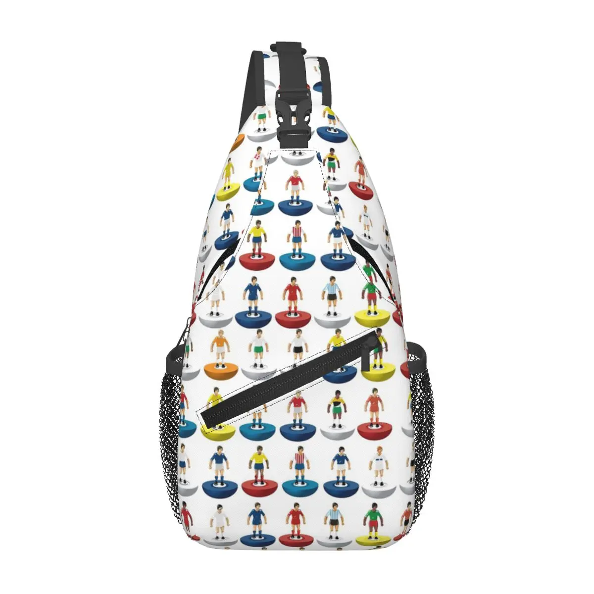 World Subbuteo Players Chest Bag Men Sling Crossbody Backpack Chest Bag Travel Hiking Daypack Shoulder Bag