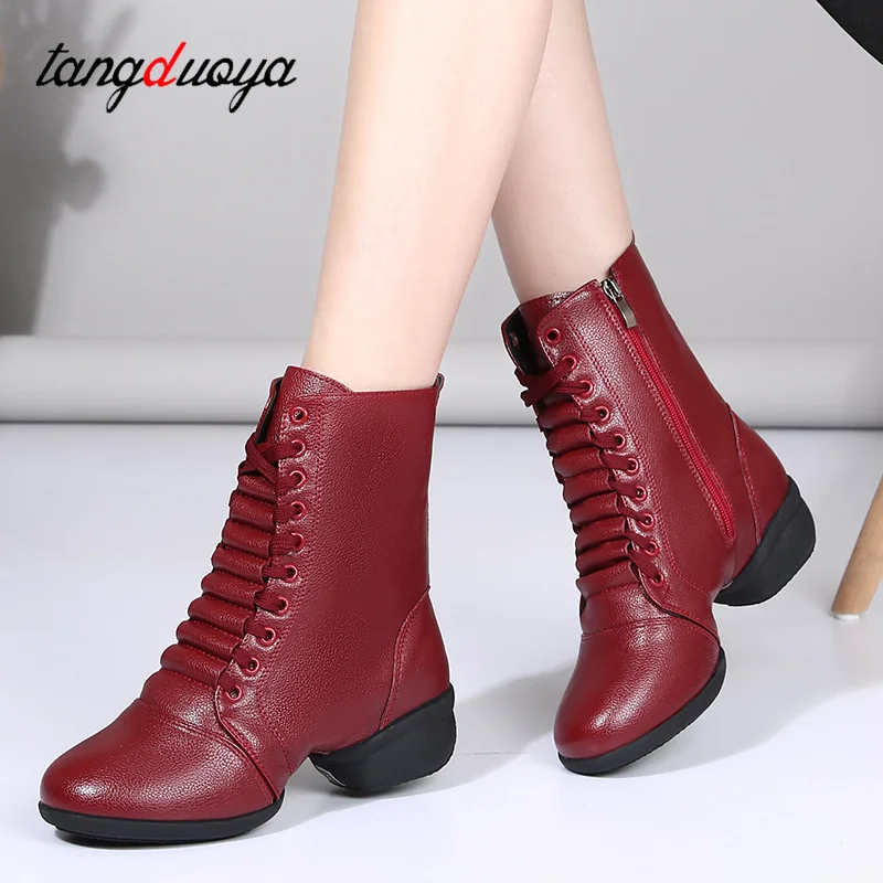 Dancing Boots Women Jazz Dance Shoes High Quality Soft Women\'s Ballroom Modern Dancing Shoes Ladies Dance Boots Sneakers