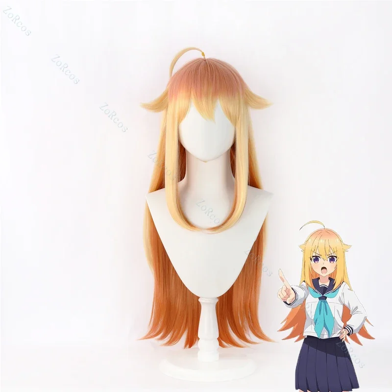 Torako Koshi Cosplay Wig Anime My Deer Friend Nokotan Torako Koshi Orange Yellow Long Hair Shikanoko Nokonoko Koshitantan