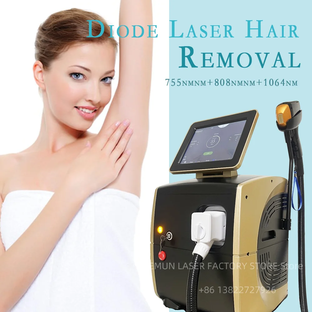 2000W Body Face 808nm Diode Laser Hair Removal Machine Best Results Alexandrit Permanent Cooling Head Painless Epilator Salon