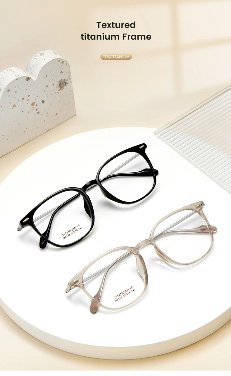 YIMARUILI Komfortable Ultra-licht Flexible TR90 Brillen Männer Retro Runde Reinem Titan Optische Brillen Rahmen Frauen – Detail 3