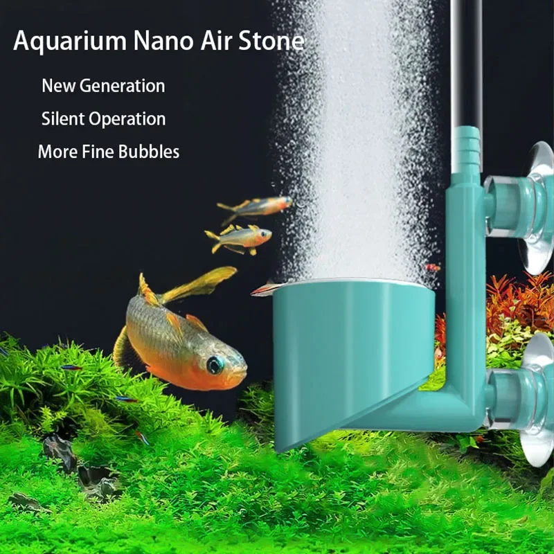 2,5 cm Mini Aquarium Aquarium Nano Air Stone Sauerstoff Belüfter Luftblase Pumpe Hydrokultur Sauerstoff Versorgung Zubehör Feine Blasen