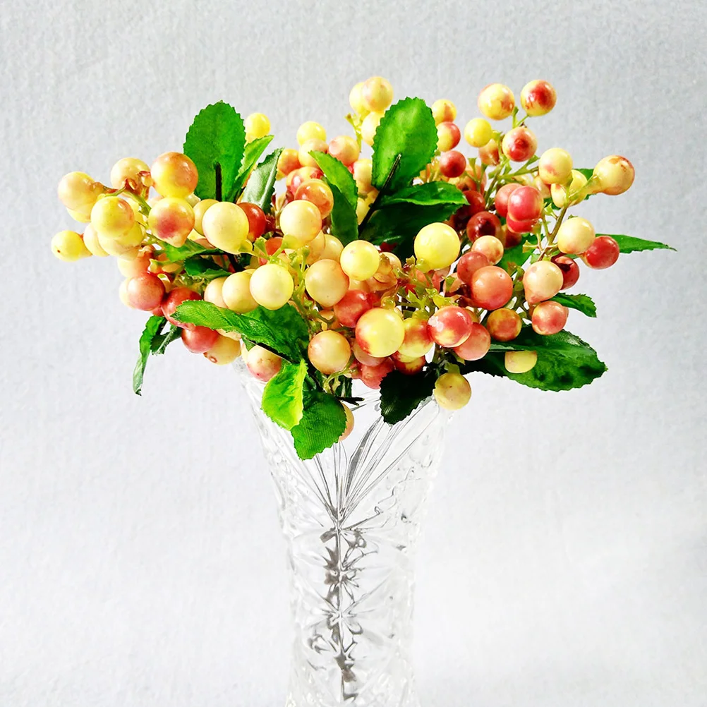 

Artificial Lifelike Berries Fake Decorative Fruit Simulation Plants Realistic Bright Natural Color Sunset Yellow