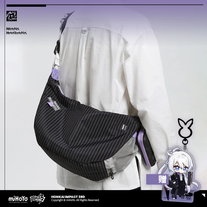 Mi Hoyo Honkai Impact 3 Kiana Kaslana Satchel Doujin Herrscher Of Flamescion Time Moon Halo Lässige Umhängetasche Umhängetasche