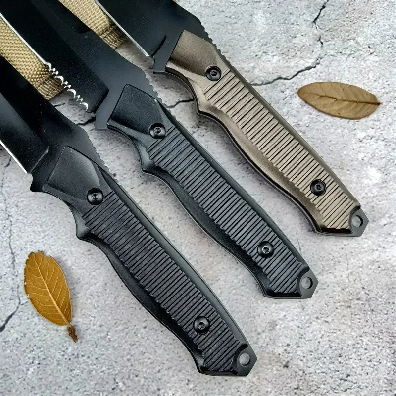 BM 140 140BK Tactical Fixed Blade Knife 154CM Steel Blade Aluminium Alloy Handle Camping Hunting Knife Full Blade Half-Serrated