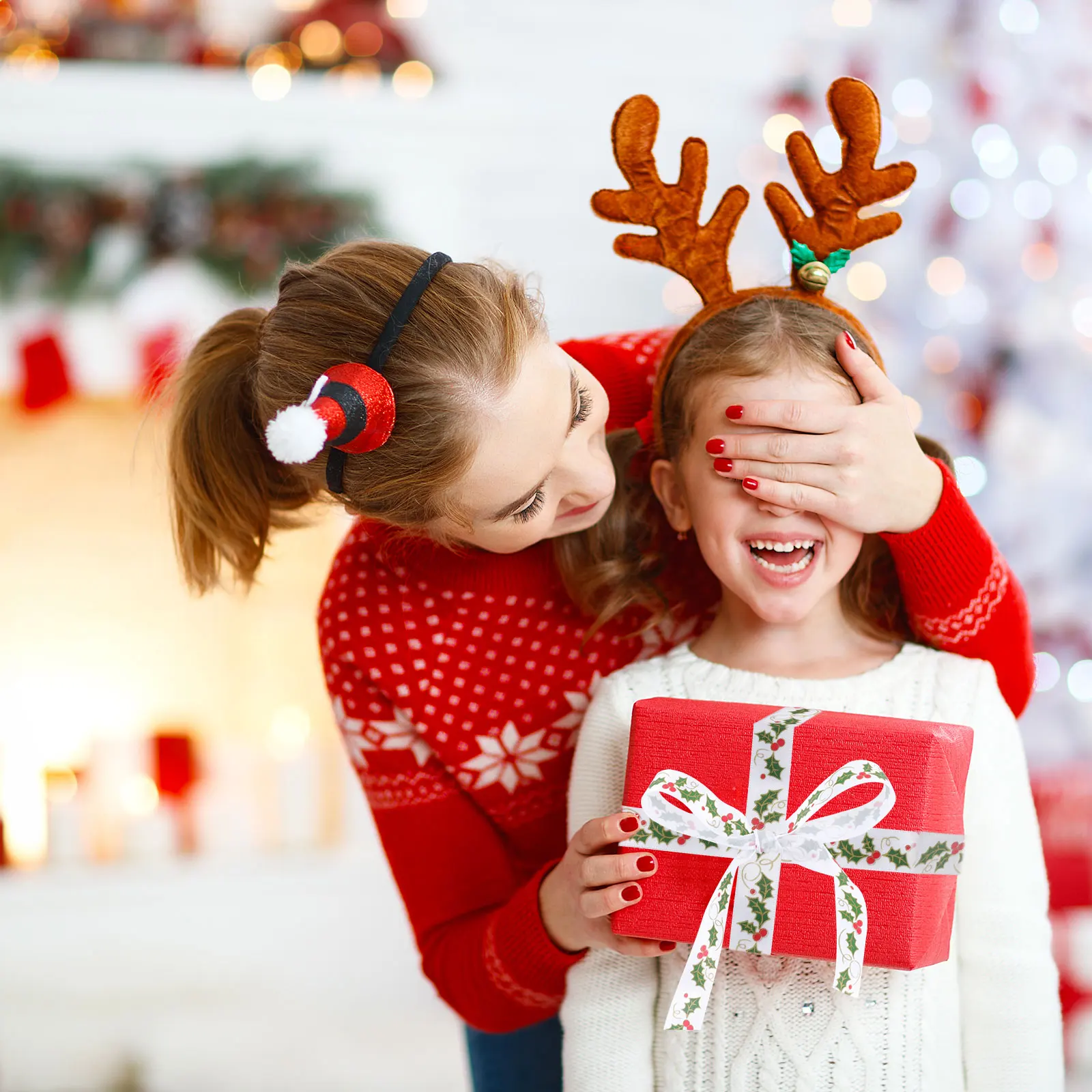 

Christmas Fruit Ribbon Ribbons Metal Wrapping Accessory Decor Packing Polyester Printing