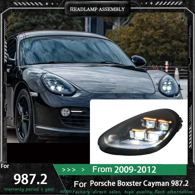 

Car LED Headlight For Porsche Cayman Boxster 987.2 2009 2010 2011 - 2012 DRL Brake Turn Signal Lamp Assemblies Auto lighting