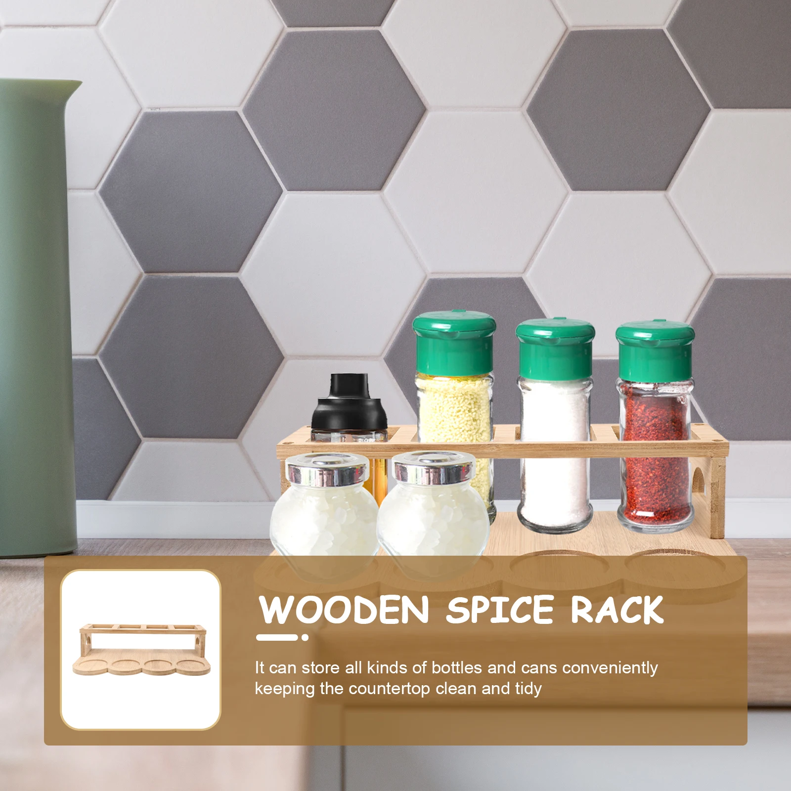 

Wooden Spice Oil Pot Storage ganizer Wood Bottle St Kitchen Essentials Multi Use Seasoning Jar Kitchen Oil Bottle Rack Holder