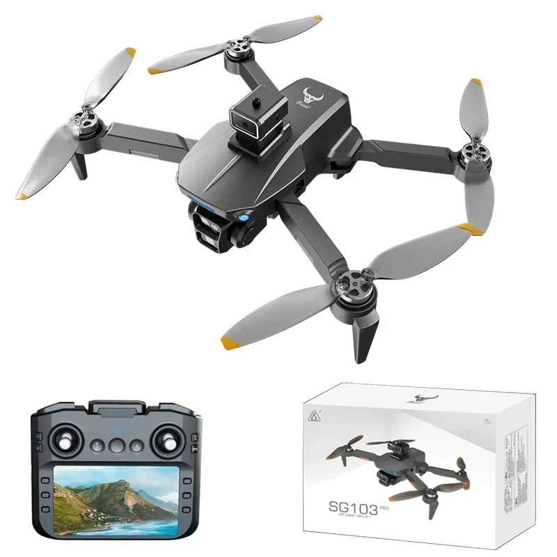 Shou103 PRO control PRO drone Telecamera ad alta definizione 4K FPV senza spazzole per evitare ostacoli, ritorno automatico, telecomando