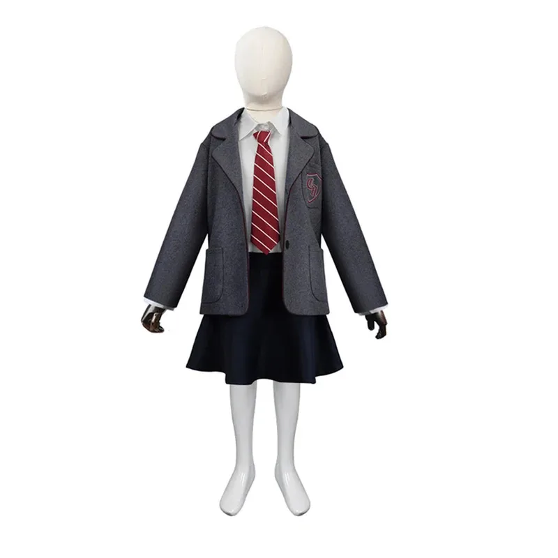 qq34Movie رولد دال الموسيقية تأثيري ازياء ماتيلدا زي مدرسي للأطفال فتاة النساء هالوين ملابس للحفلات Su #5