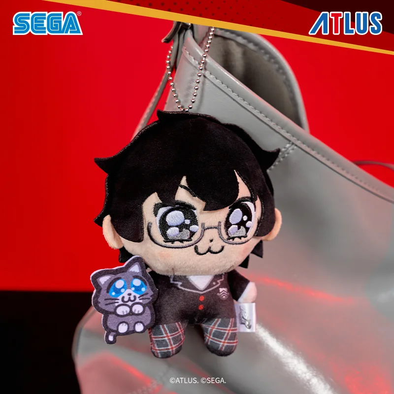 Persona 5 Protagonist Okawa Takehisa Plush Keychain Official Japanese Anime Stuffed Pendant Collectible For Anime Game Fans