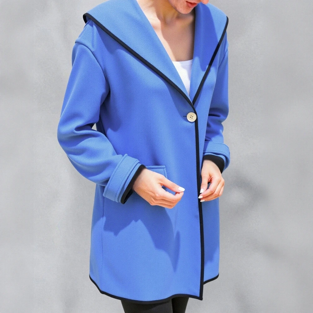 

Women's Winter Fashion Coat Classic Lapel Long Sleeve Comfortable Plain Street Daily Wear Style