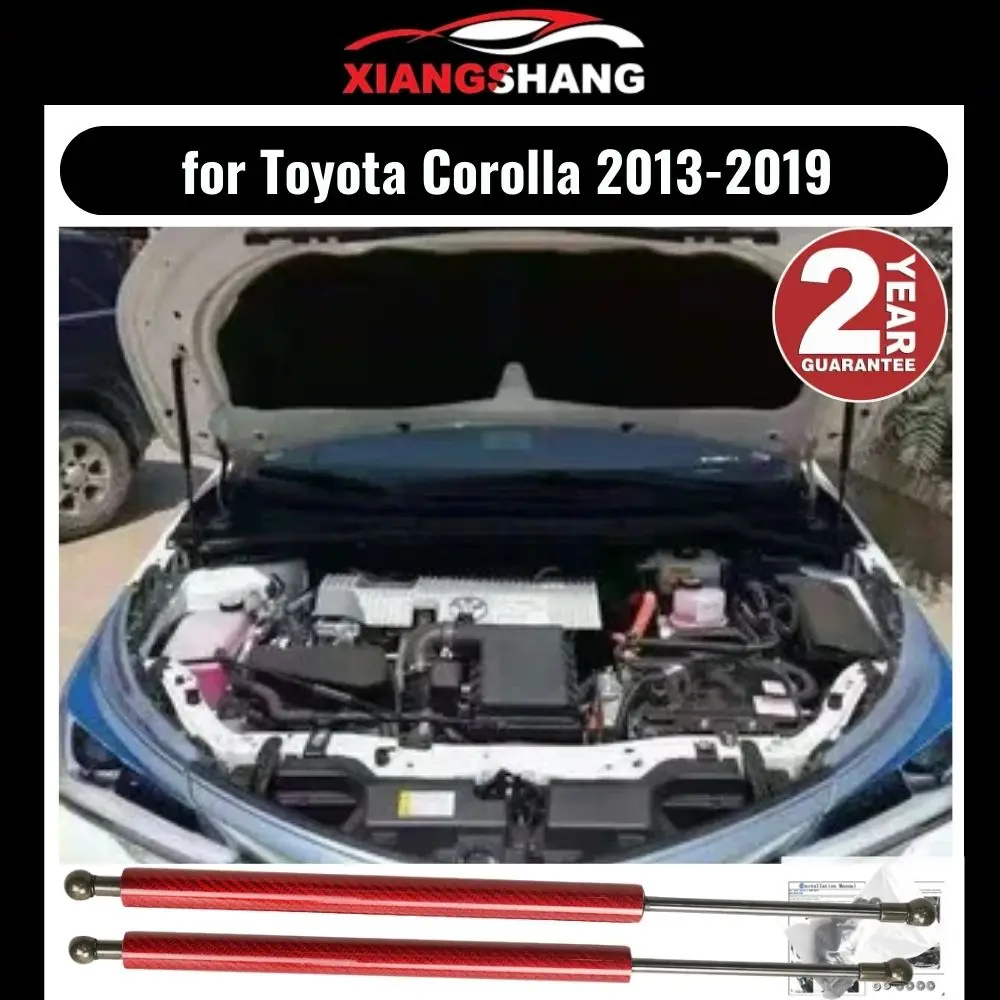 

Hood Damper for Toyota Corolla E160/E170 eleventh generation 2013-2019 Gas Strut Lift Support Front Bonnet No-drill Full Set