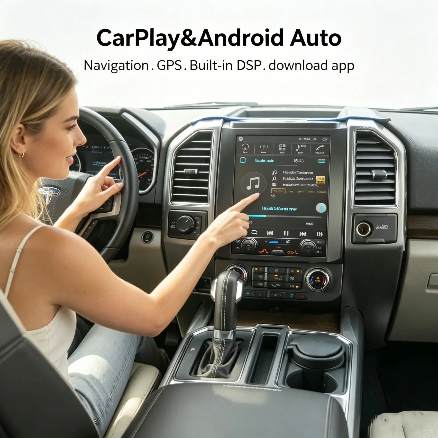 

12.1 Inch Car Radio for Ford F150 2015-2021 Android 4G Navigation GPS Wireless Bluetooth CarPlay Touch Screen Stereo System
