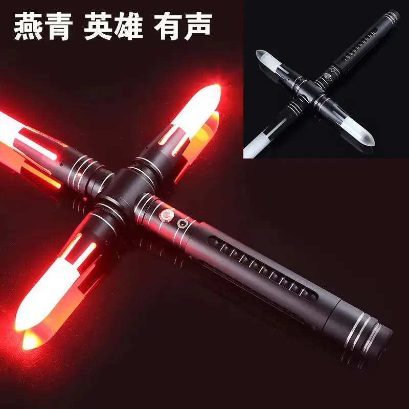 Hot 78-92cm metal cross lightsaber pixel color changing APP laser sword luminous toy pixel light effect luminous sword gift toy