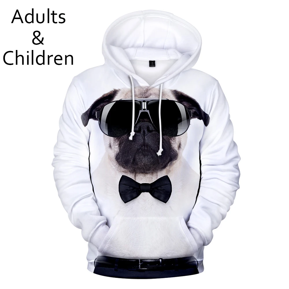 

Hip Hop Popular Comfortable Pug 3D print Hoodies Sweatshirts Men/Women Sweatshirt Adult/Child Casual Pullovers