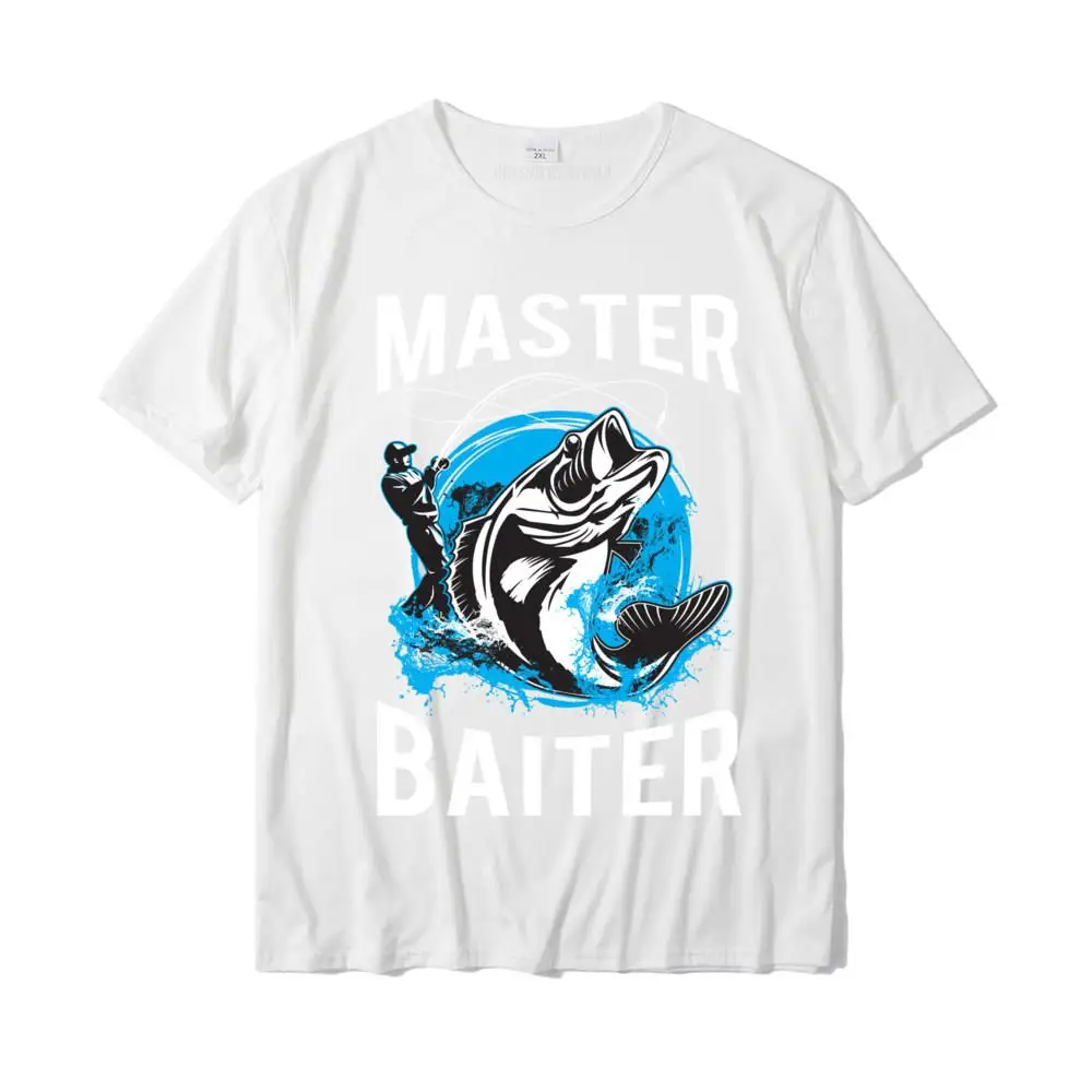 2024 New Men's Master Baiter Hoodie Funny Fishing Master Baiter Hoodie Camisas Casual Tops T Shirt For Men Cotton T Shirt