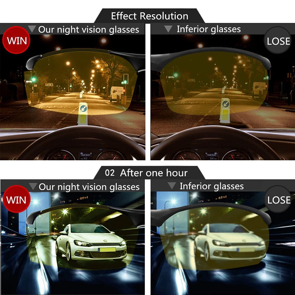 High-end Night Vision Driving Glasses Polarized Glasses Light Weight UV400 Protection Driving Glasses For Cycling Hiking