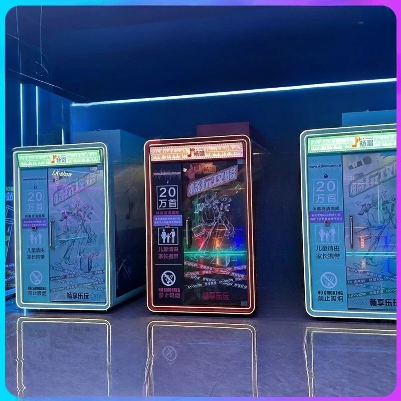 Mobile Soundproof Mini Singing Booth Self-Service Scanning Code Commercial KTV Jukebox for School Indoor Use