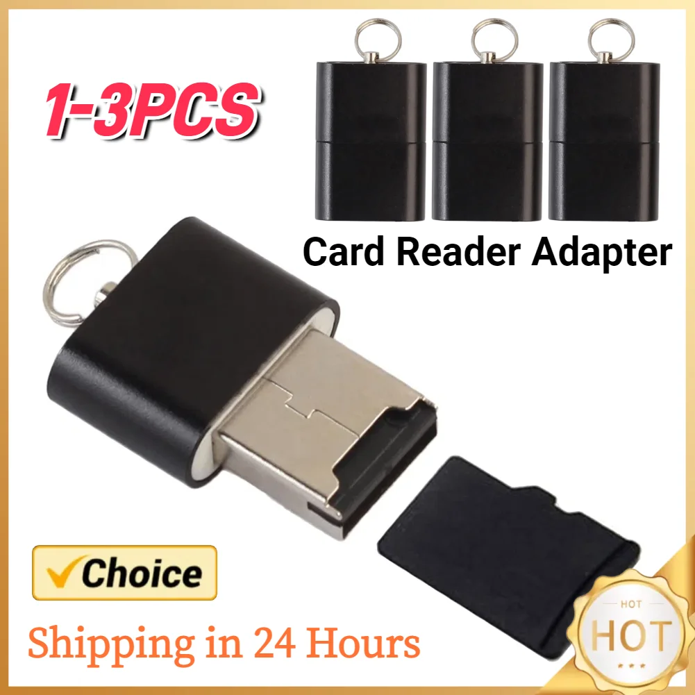 1-3 Stück Mini-Aluminium legierung USB 2,0 t Flash TF Micro SD Speicher kartenleser Adapter für PC/ Mac Computer Speicher karte Zubehör