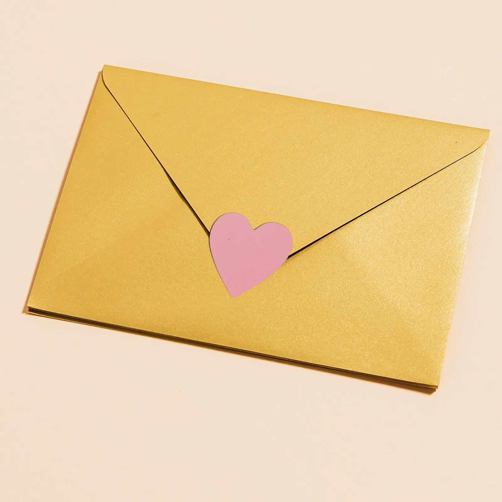 2 Rolls Valentine's Day Label Stickers Greeting Card Tag Sealing Diy Heart-shaped